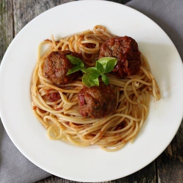 Italian Meatballs and Spaghetti