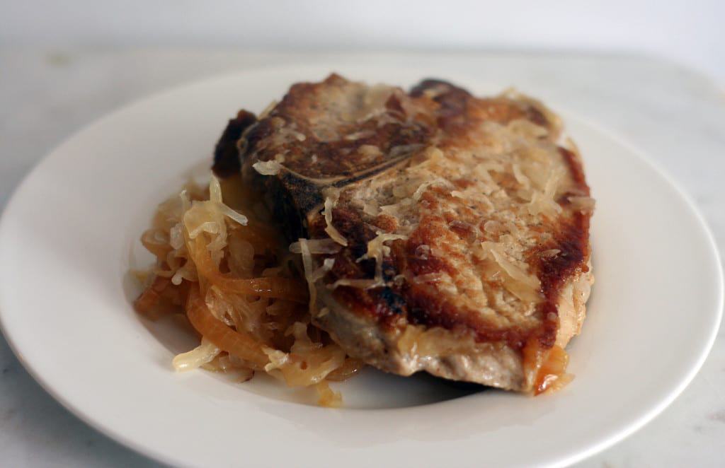 Baked Pork Chops and Sauerkraut Recipe Everyday Eileen