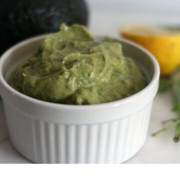 avocado lemon herb spread