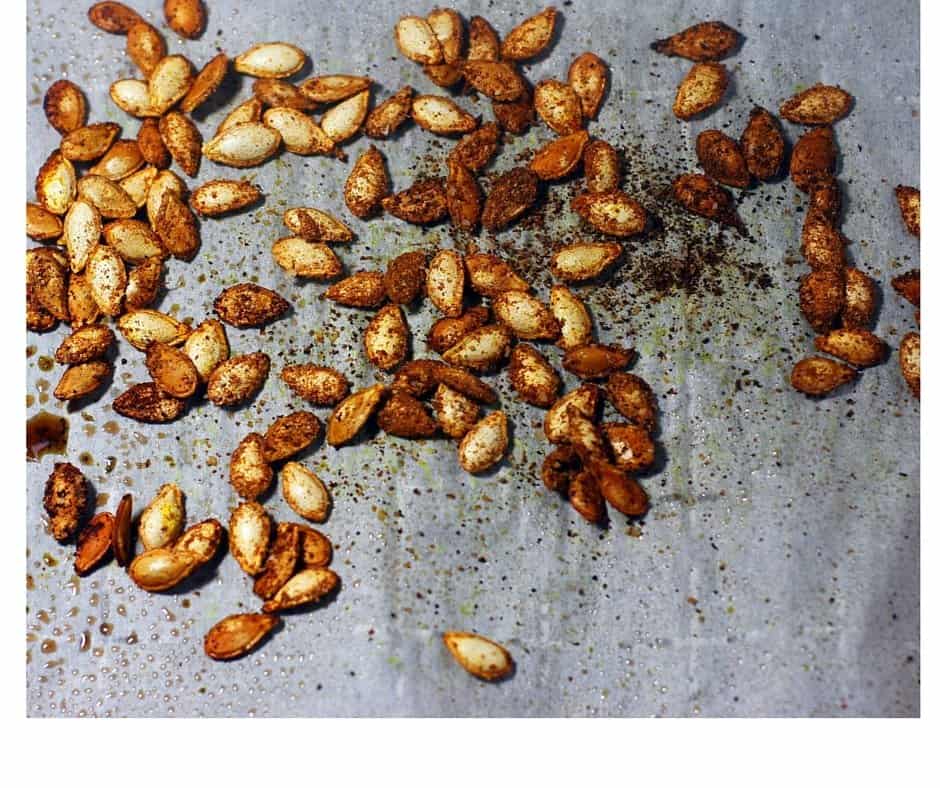 roasted seasoned squash seeds