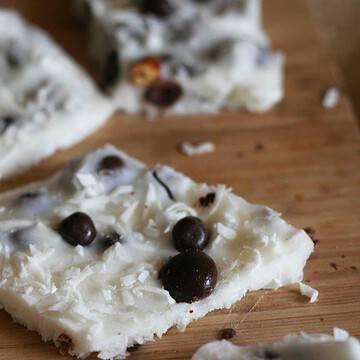 Frozen Vanilla Coconut Bark