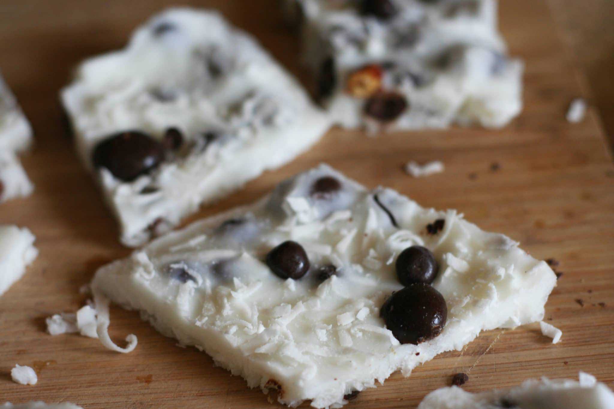 Frozen Vanilla Coconut Bark