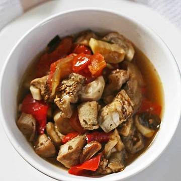 slow cooker Mediterranean eggplant