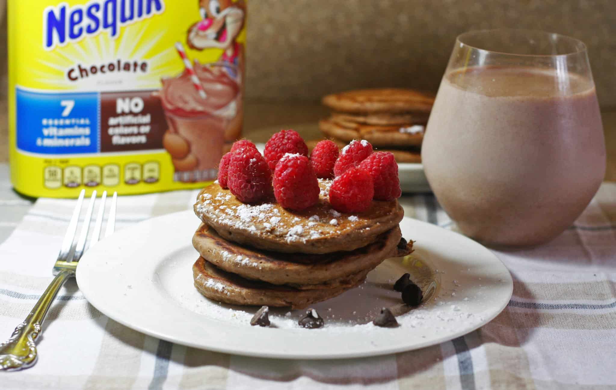 double chocolate chip pancakes