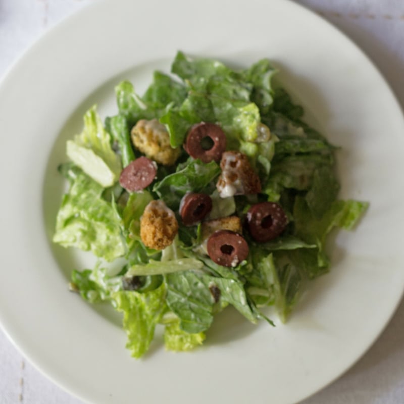 weight watchers caesar salad with poblano dressing