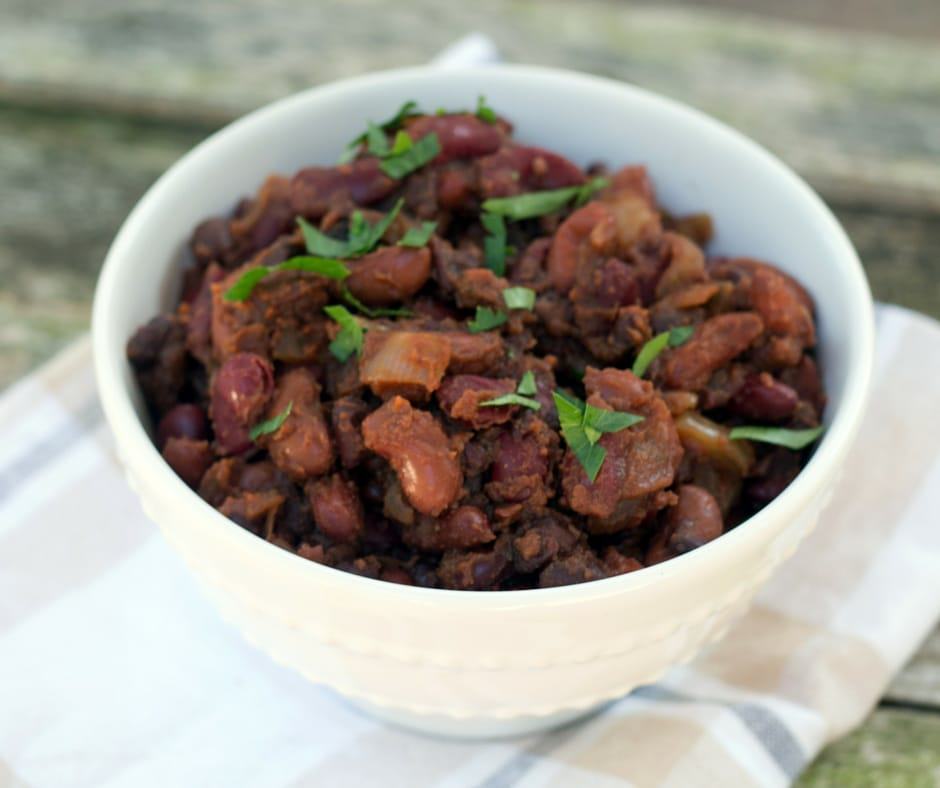 slow cooker baked beans