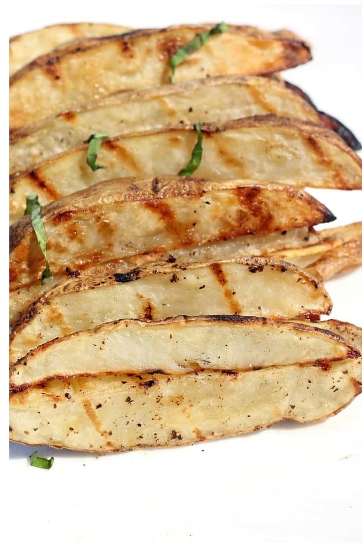 grilled truffle oil potato wedges