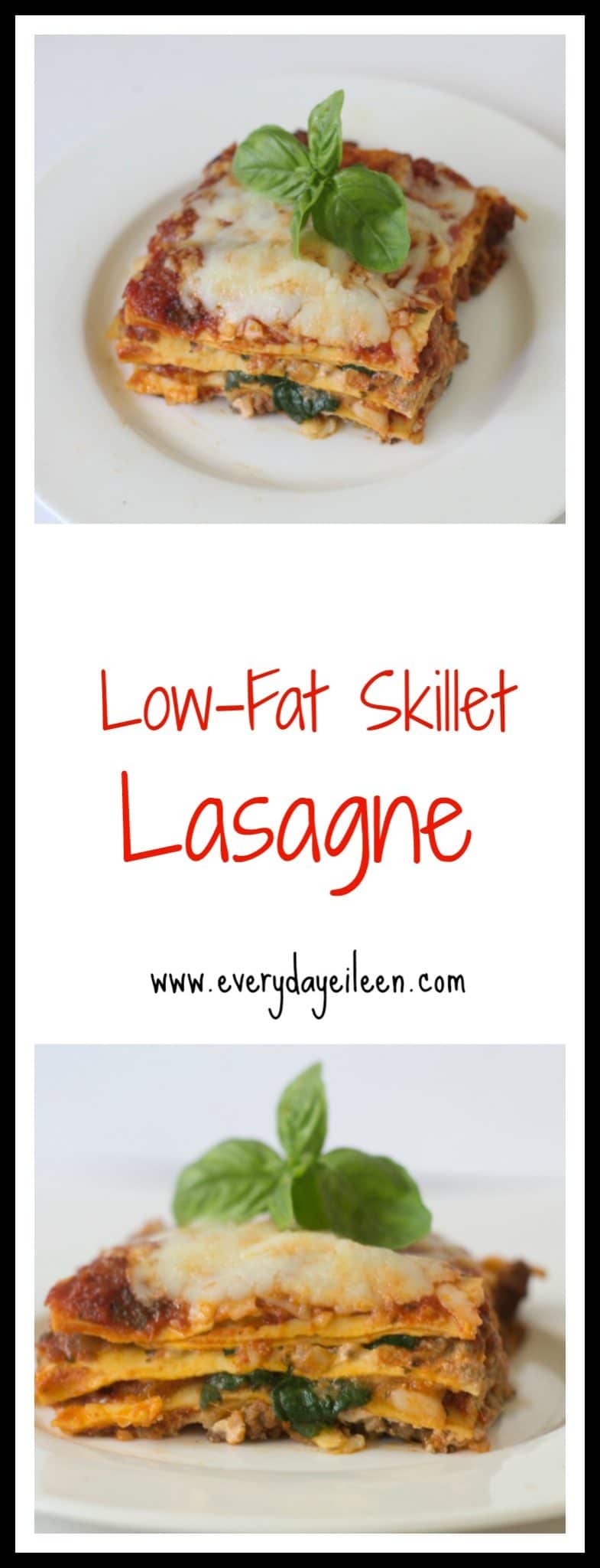 low-fat skillet lasagne