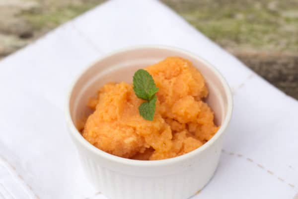 fresh papaya vegan frozen ice cream