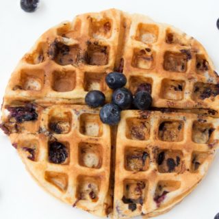 blueberry sour cream waffle