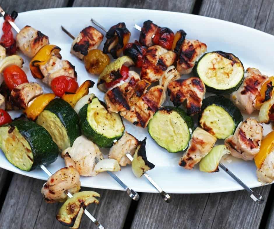 grilled citrus chicken kabob