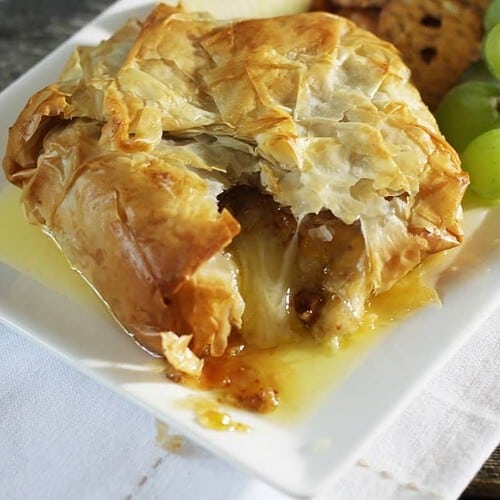 baked brie figjam
