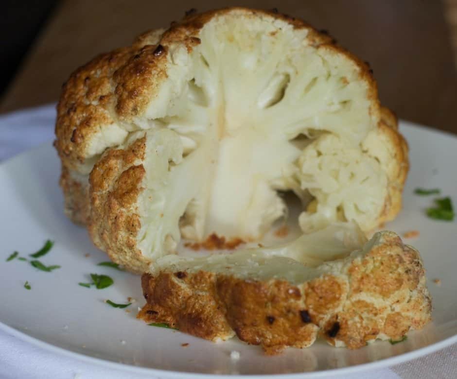 whole roasted cajun cauliflower fb