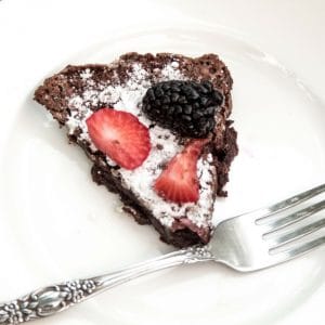 healthier flourless chocolate cake