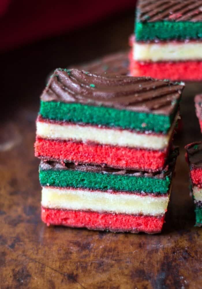 easy italian rainbow cookies