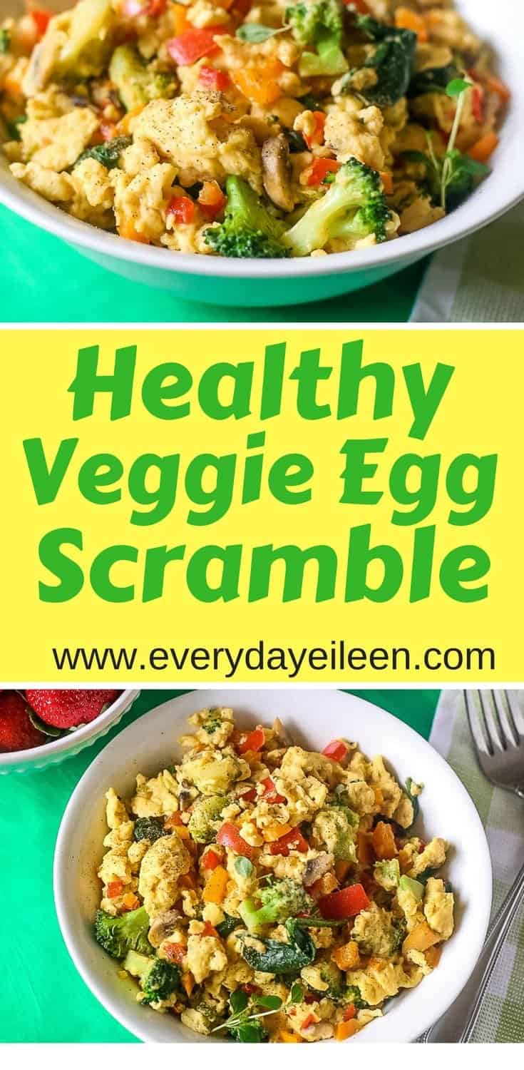 healthy veggie egg scramble