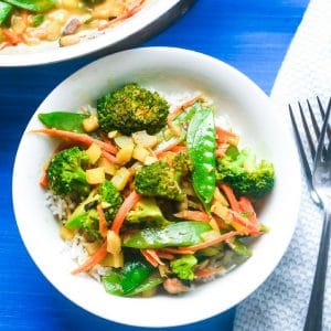 coconutriceandvegetables vegetarianmeal