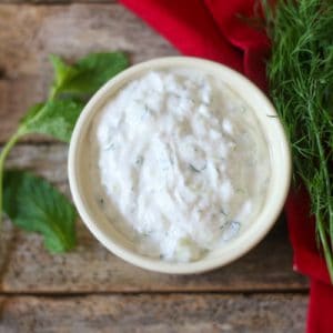 Lighter Greek Tzatziki Sauce Recipe - Everyday Eileen