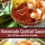 cocktail sauce in a bowl for pinterest