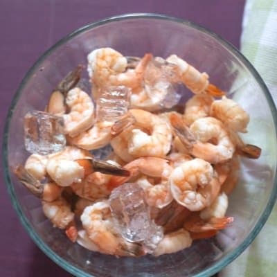 Poached Garlic Shrimp Cocottes