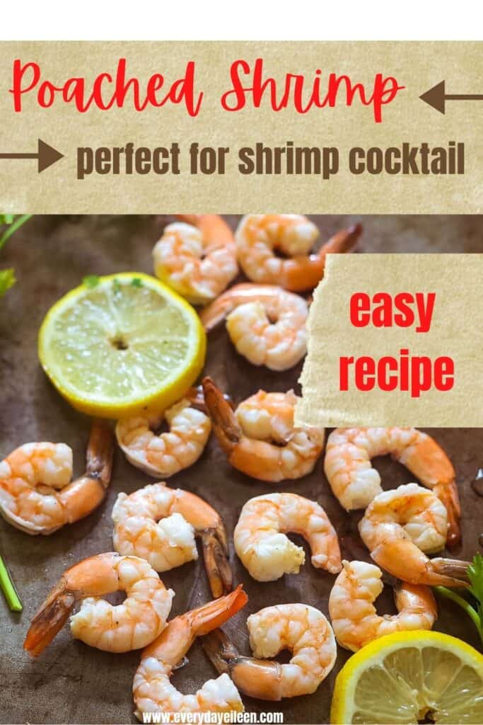 Cooked shrimp on a baking pan.