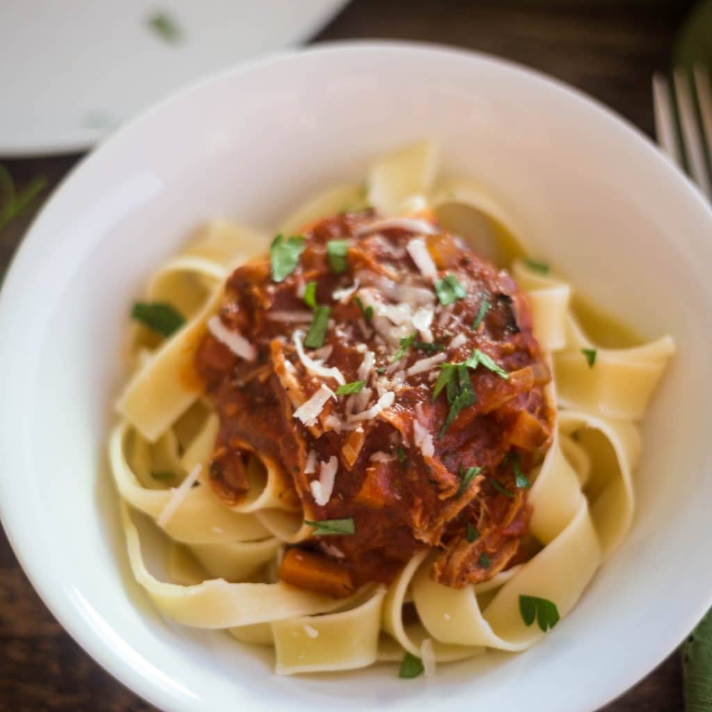 Pork Ragu with Pappardelle Recipe(Instant Pot, Slow Cooker, Oven
