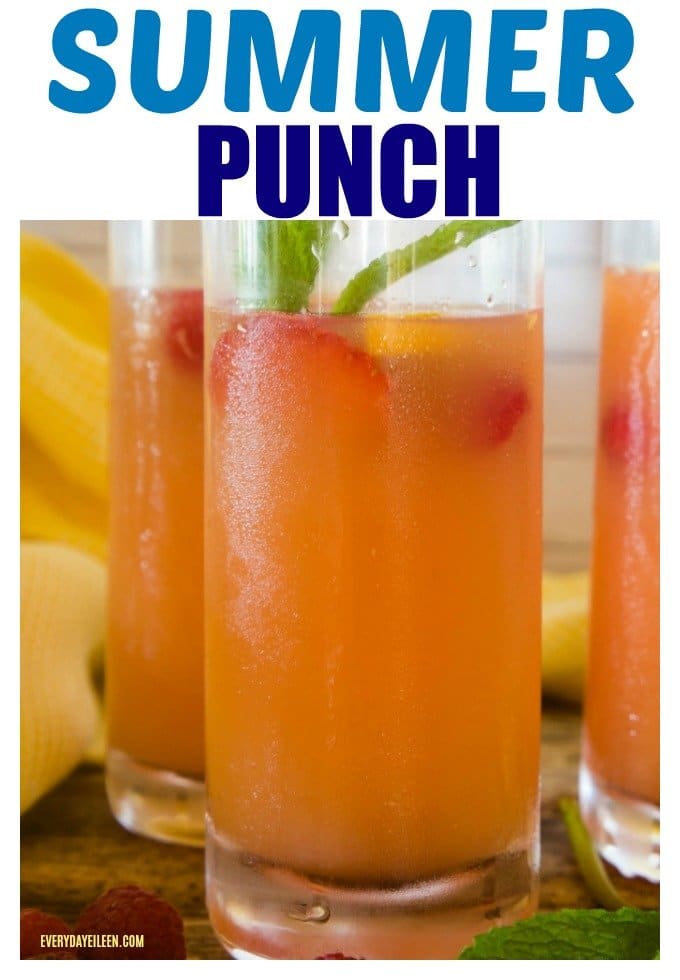 Summer Punch, refreshing and in tall glasses