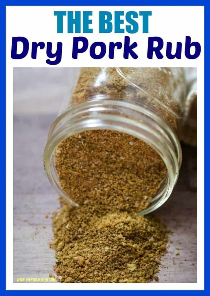 A combination of spice for a dry rub for pork ribs