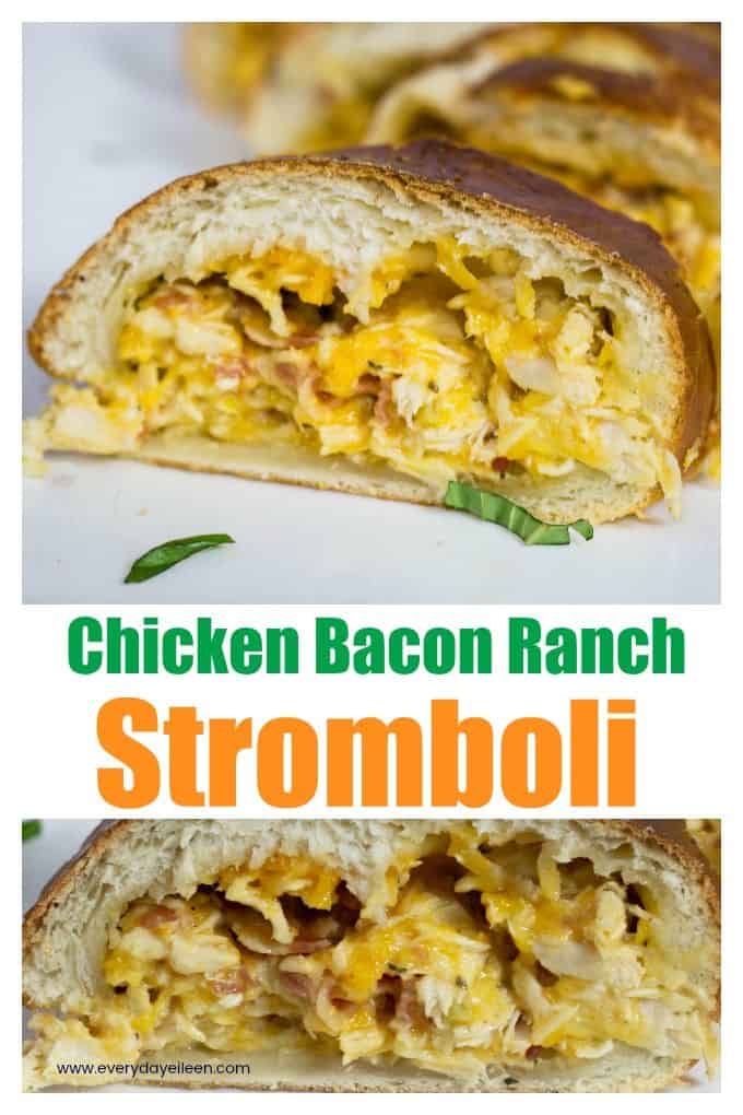 chicken bacon ranch stromboli