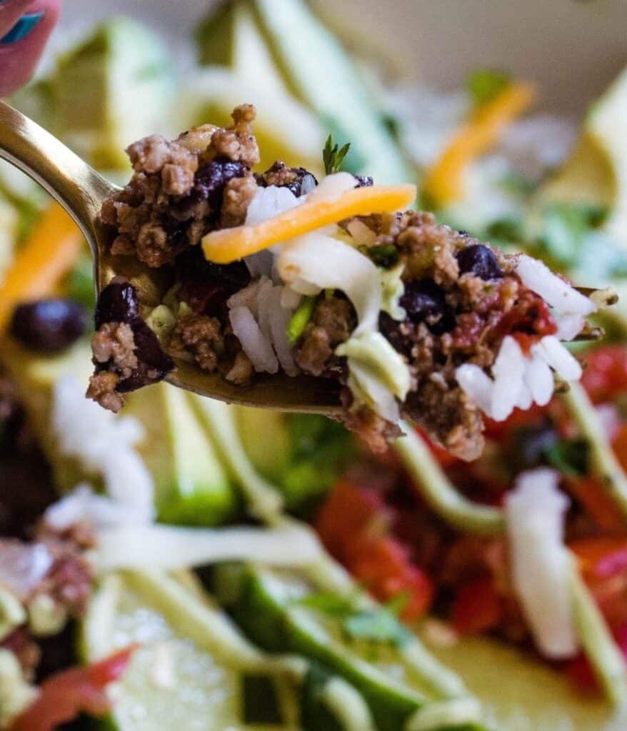 Easy Beef Burrito Bowl Recipe - Everyday Eileen