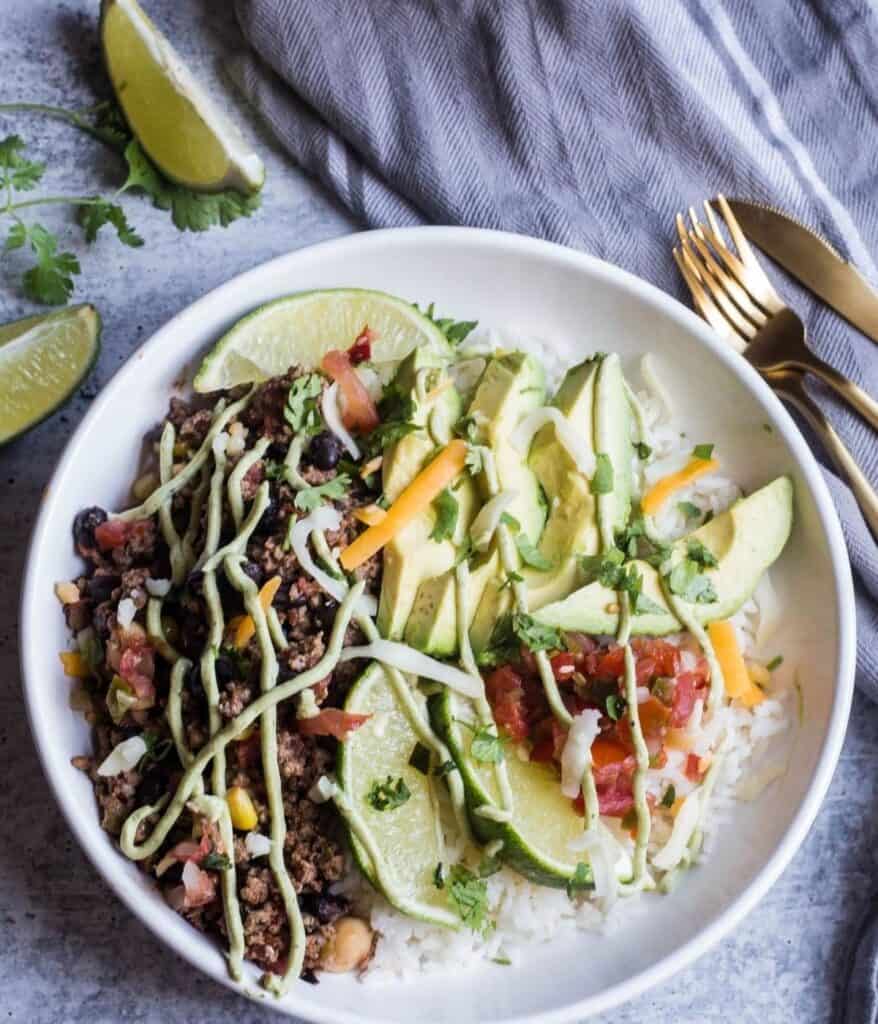 Easy Beef Burrito Bowl Recipe - Everyday Eileen