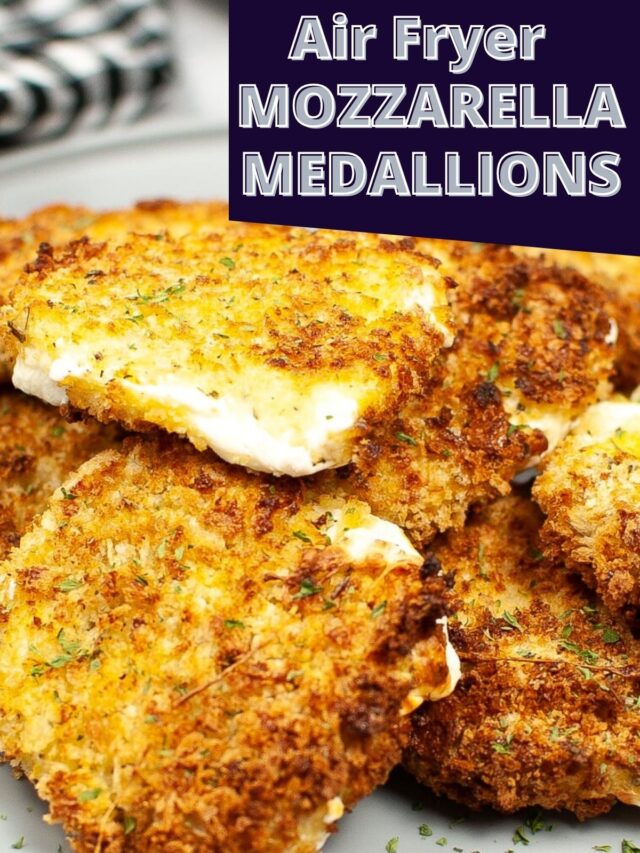 Air Fryer Mozzarella Medallions