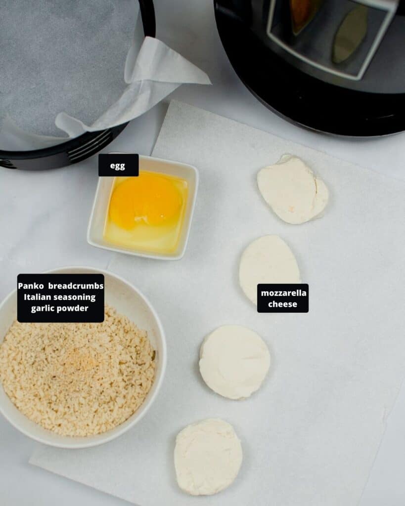 Air Fryer Mozzarella Medallions Everyday Eileen