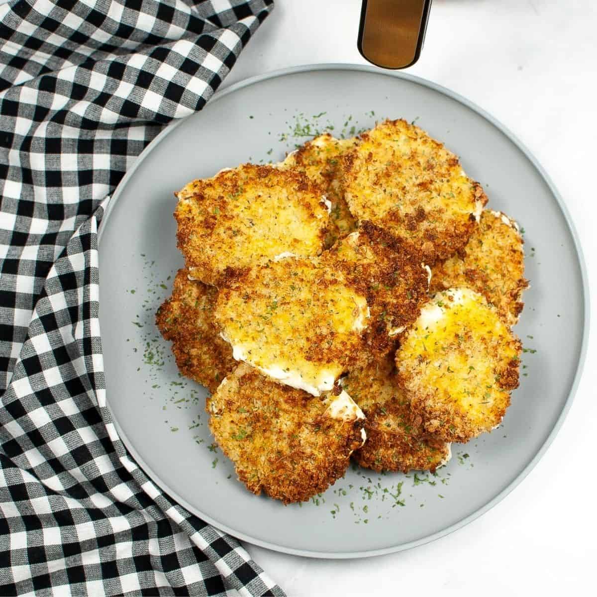 Air Fryer Mozzarella Medallions - Everyday Eileen