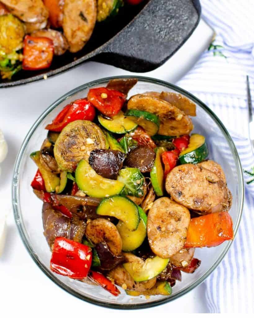 Chicken Sausage Vegetable Skillet Everyday Eileen