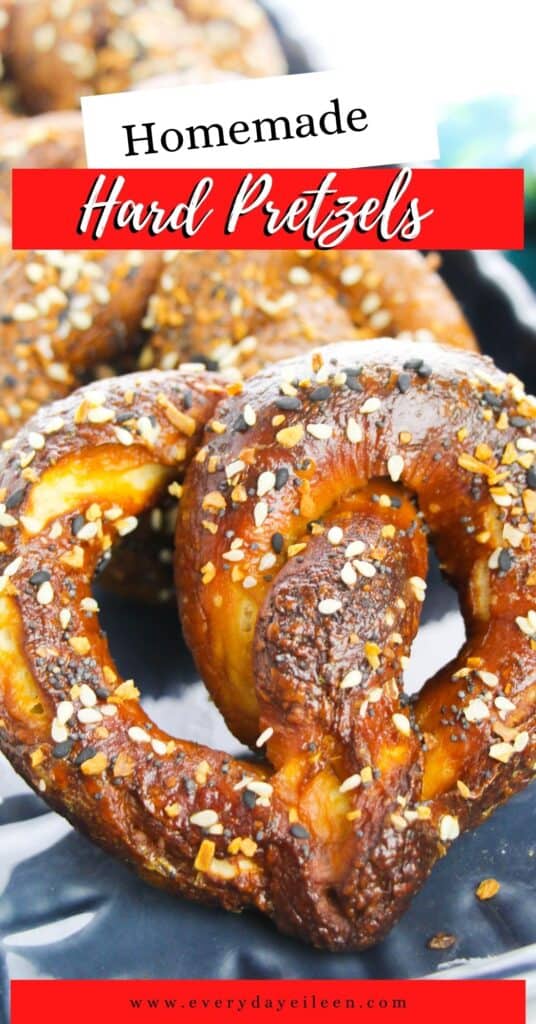 A golden brown pretzel cropped up on a plate.