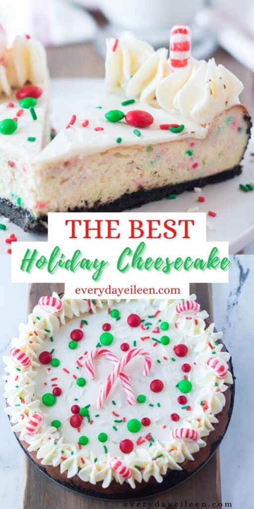Festive Christmas Cheesecake - Everyday Eileen