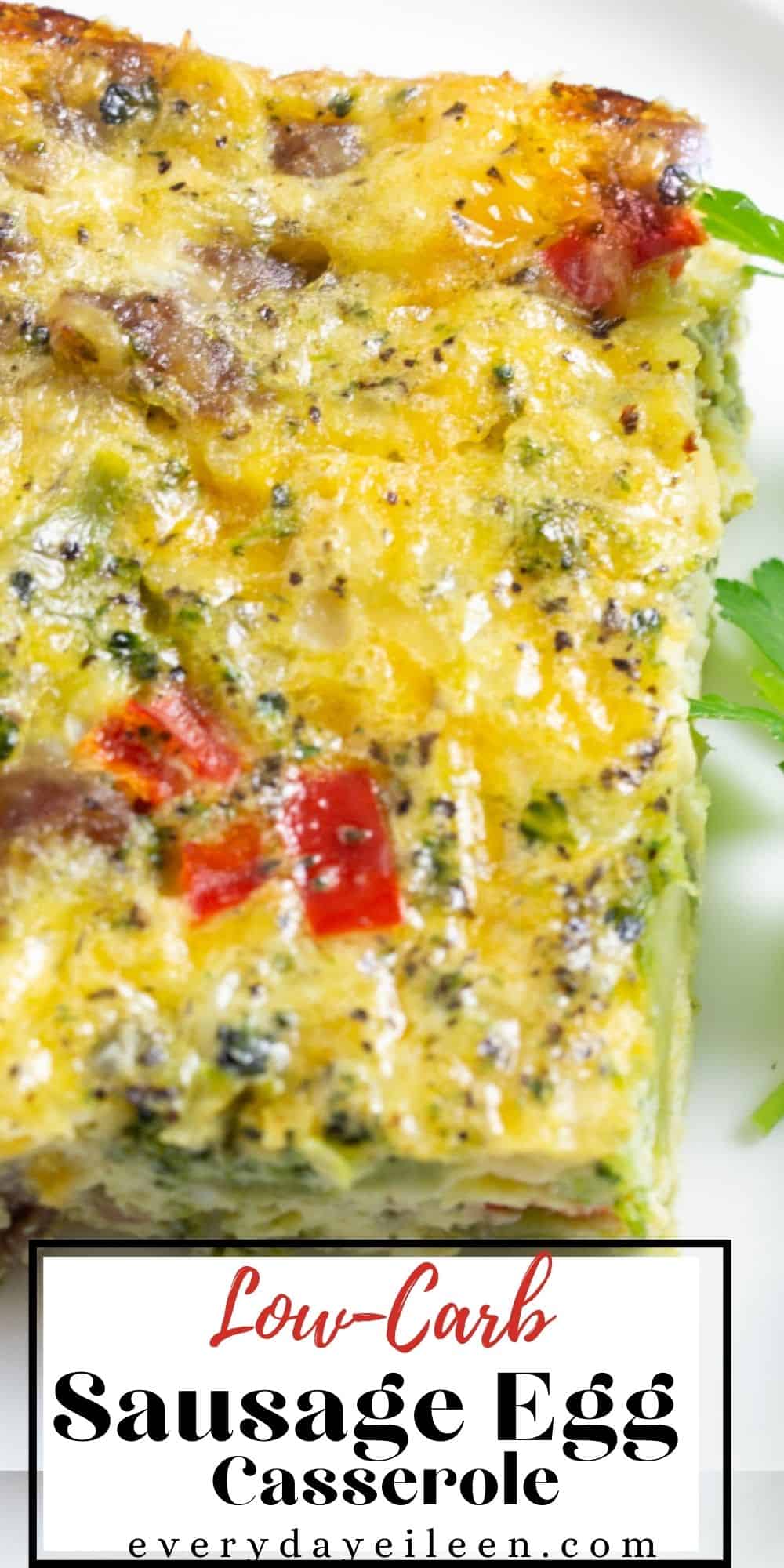 Easy Cheesy Sausage Egg Casserole - Everyday Eileen