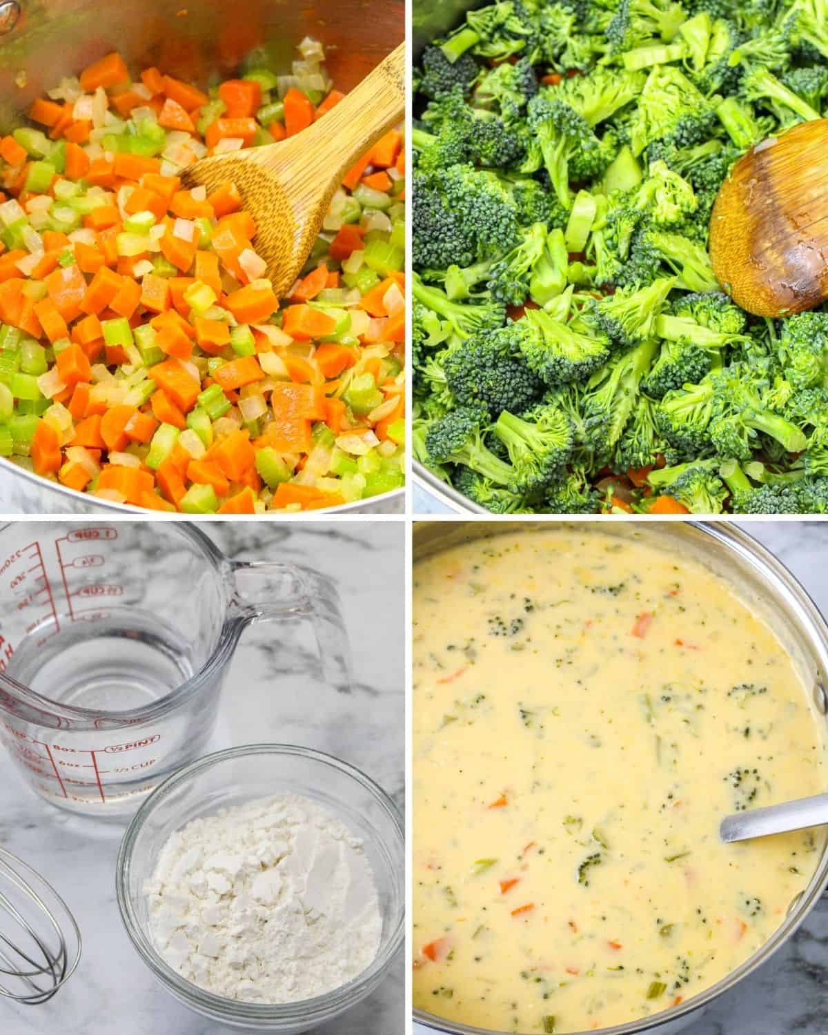 Steps to make Broccoli Beer Cheese Soup. 