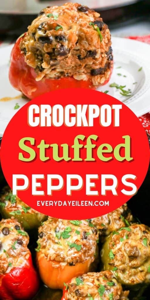 Crockpot Stuffed Peppers - Everyday Eileen