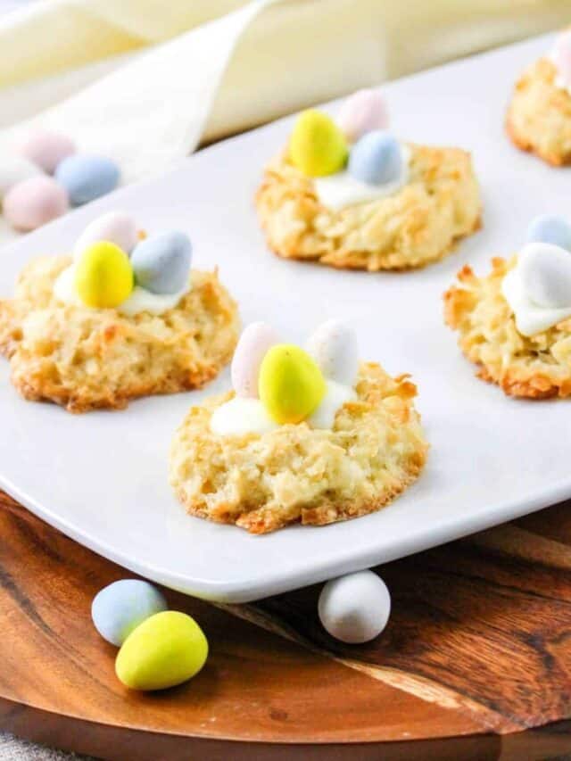 Coconut Macaroon Nest Cookies