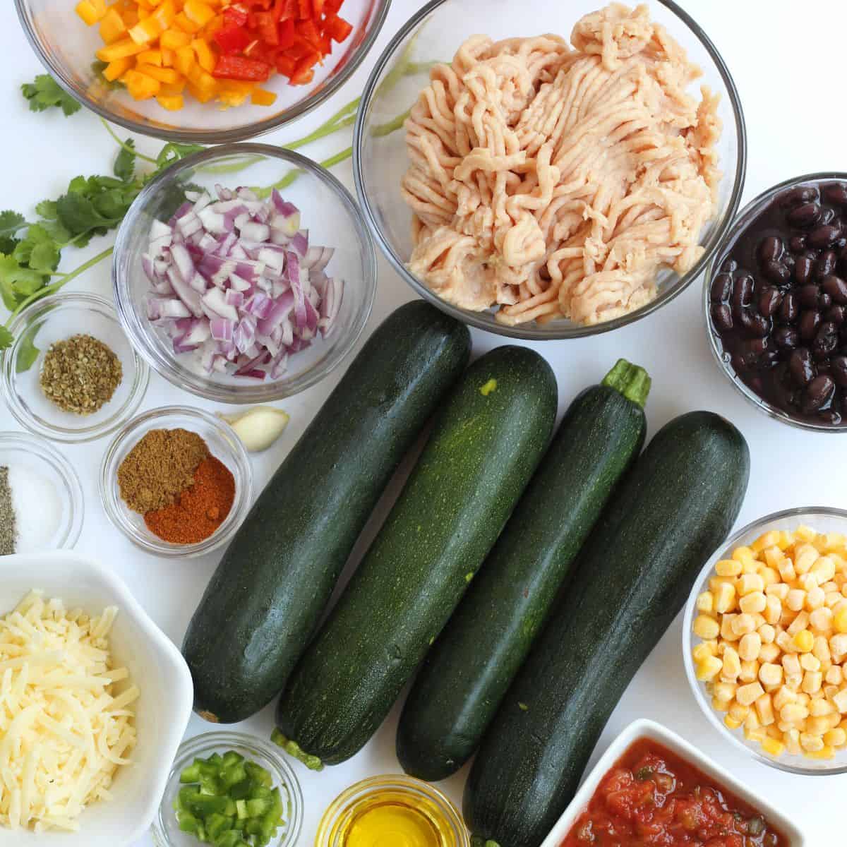 zucchini taco boat ingredients