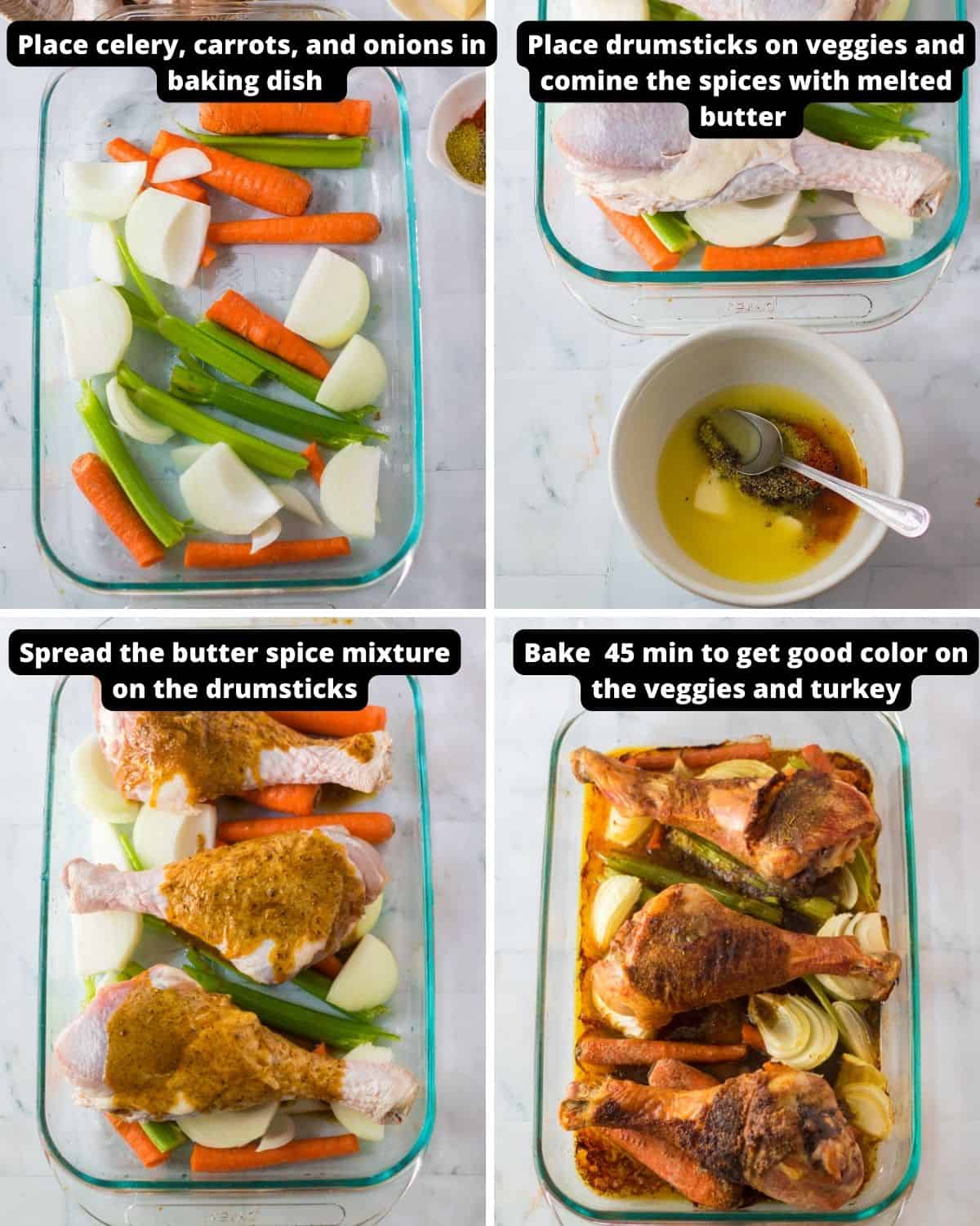 Make ahead turkey gravy made without drippings instructions with text overlay.