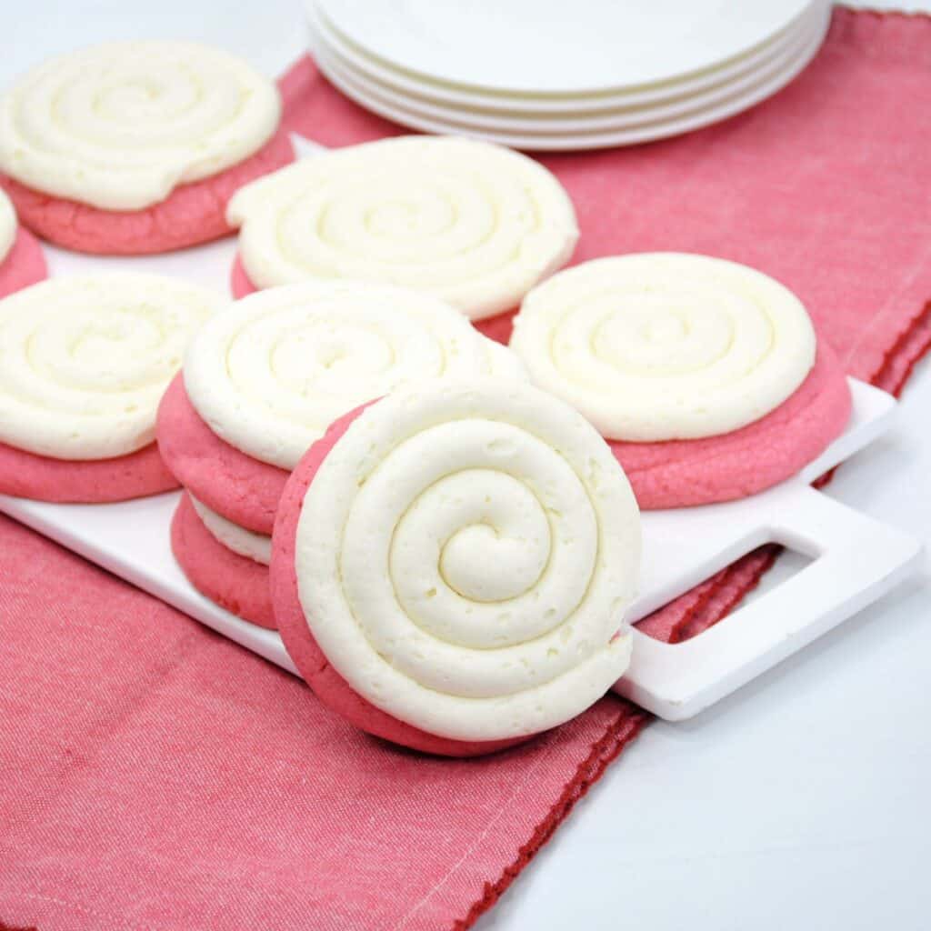 Copycat Crumbl Pink Velvet Cookie - Everyday Eileen