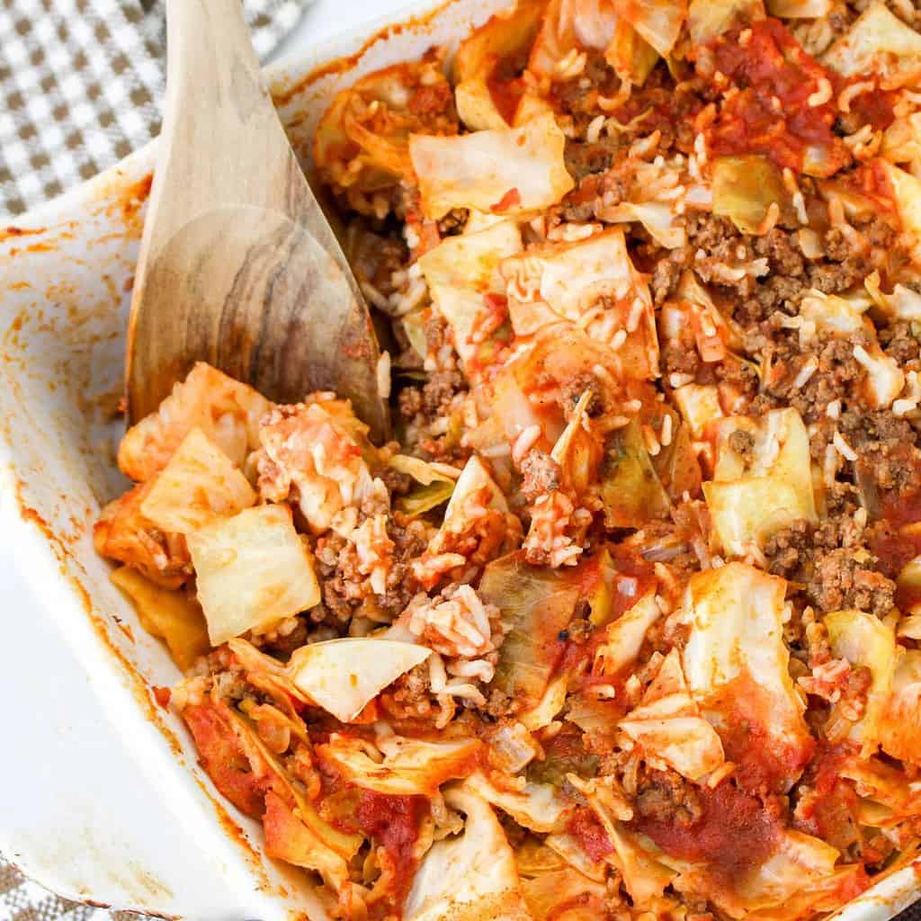Lazy Cabbage Roll Casserole Everyday Eileen