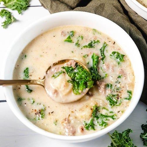 Zuppa Toscana Soup made in the Instant Pot or stovetop.