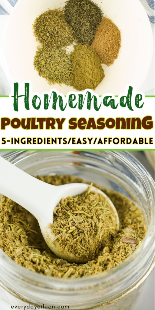 Homemade Poultry seasoning pinterest pin