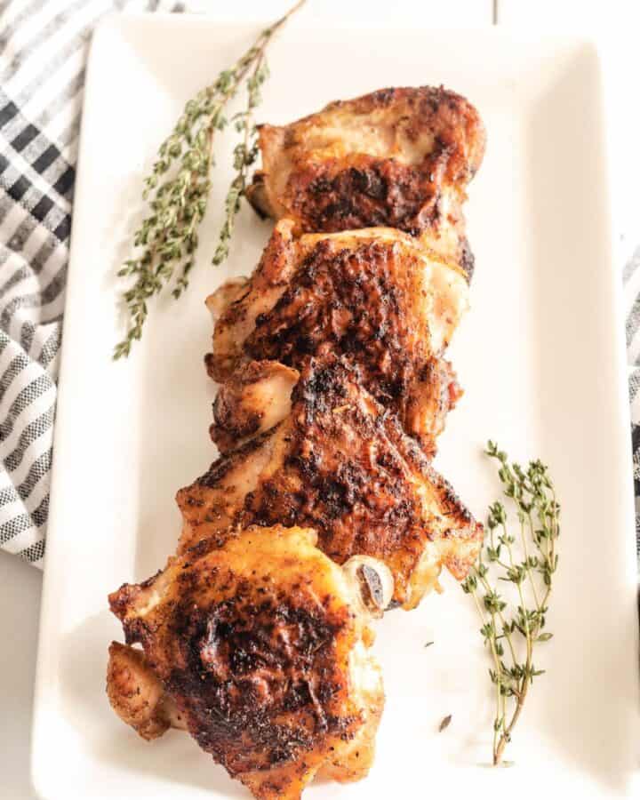 Air Fryer Chicken Thighs Recipe - Everyday Eileen