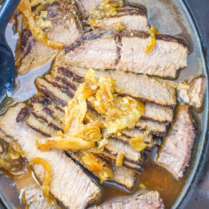 Slow Cooker Flank Steak - Everyday Eileen