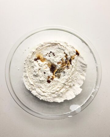 Combine cake mix, evaporated mil, and extracts to make birthday cake ice cream.